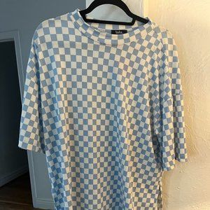 LALA Checkerboard Ribbed Playsuit